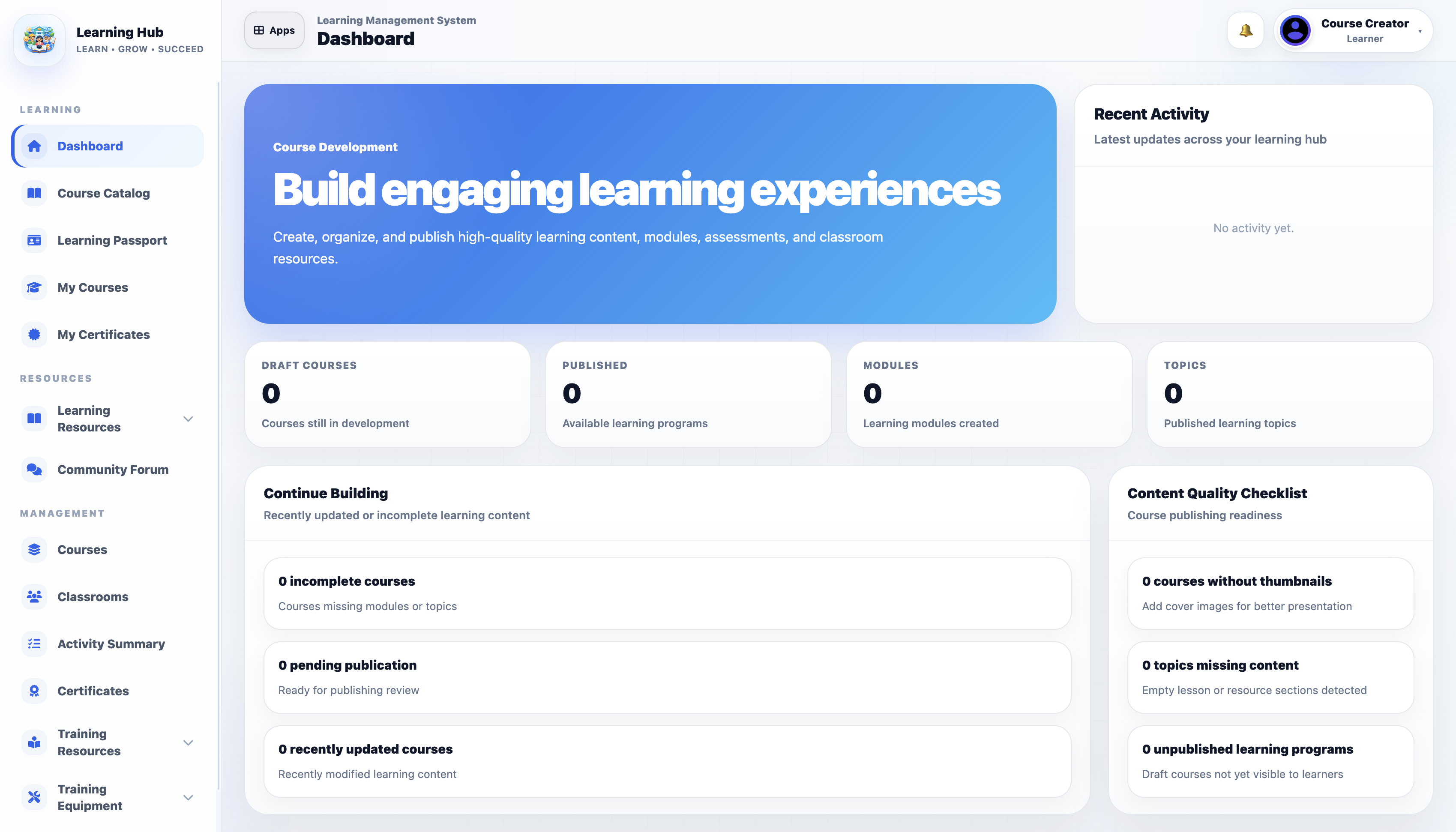 Learning Management System product overview